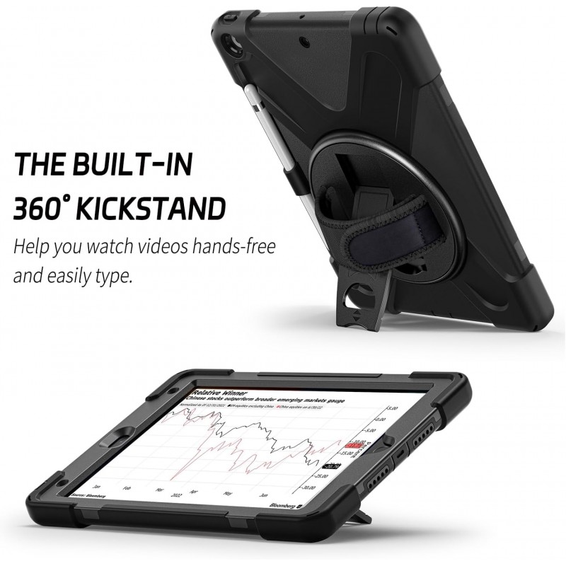 Θήκη Solid 360 with Pen Holder Apple iPad 10.2" (19/20/21) Black