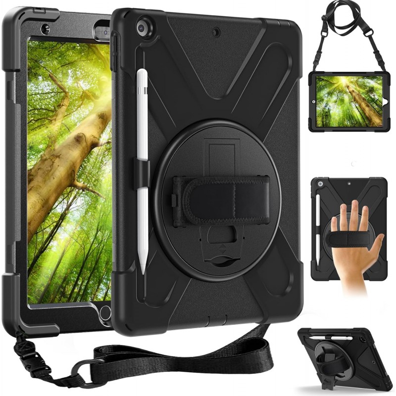 Θήκη Solid 360 with Pen Holder Apple iPad 10.2" (19/20/21) Black