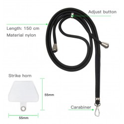 Λουράκι Λαιμού στήριξης Θήκης Smartphone Universal Neck Strap Red Λουράκι Λαιμού στήριξης Θήκης Smartphone Universal Neck Strap Red