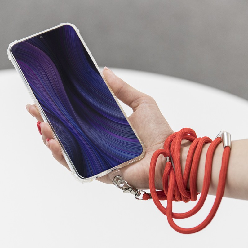 Λουράκι Λαιμού στήριξης Θήκης Smartphone Universal Neck Strap Red Λουράκι Λαιμού στήριξης Θήκης Smartphone Universal Neck Strap Red