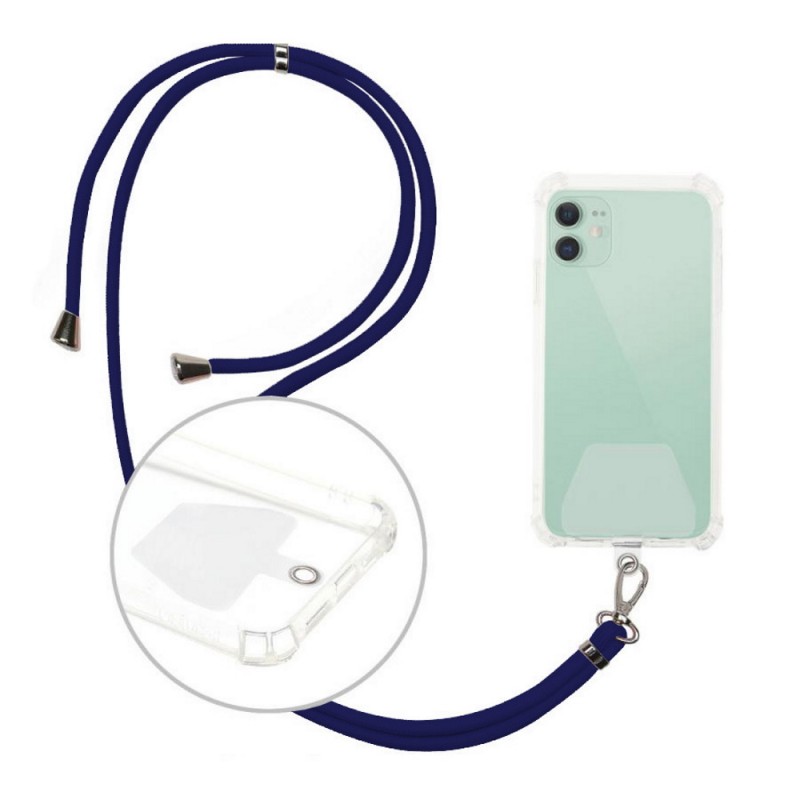 Λουράκι Λαιμού στήριξης Θήκης Smartphone Universal Neck Strap Blue Λουράκι Λαιμού στήριξης Θήκης Smartphone Universal Neck Strap Blue