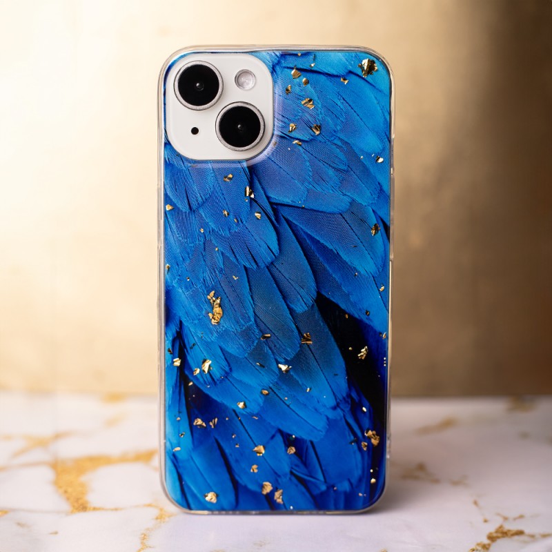 Θήκη TPU Gold Glam Samsung Galaxay A05s SM-A057 Blue