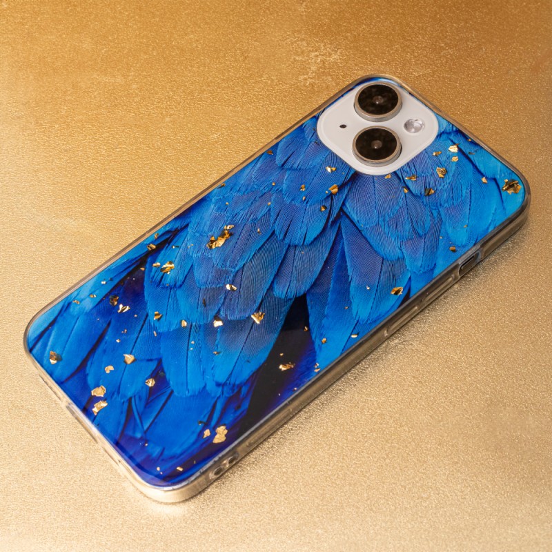 Θήκη TPU Gold Glam Samsung Galaxay A05s SM-A057 Blue