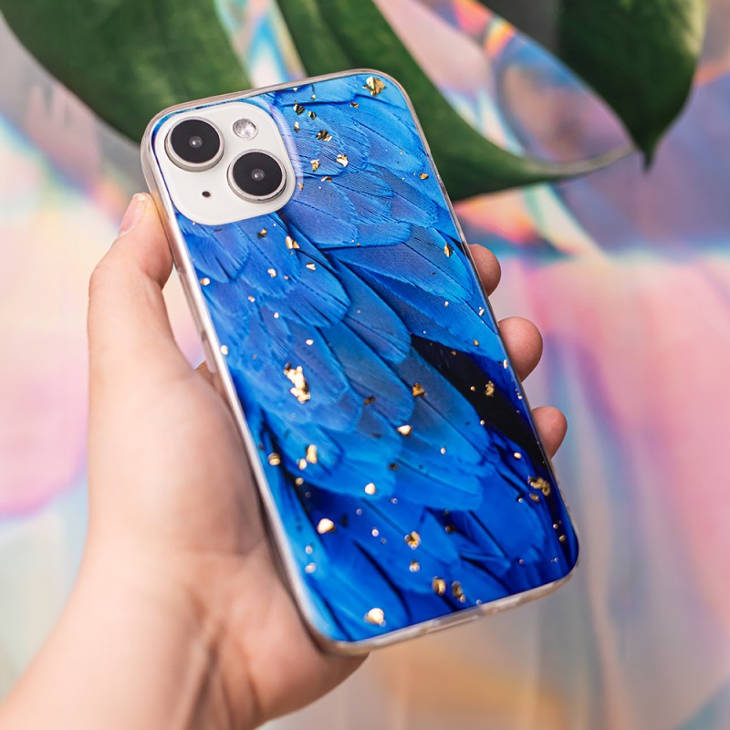 Θήκη TPU Gold Glam Samsung Galaxay A05s SM-A057 Blue
