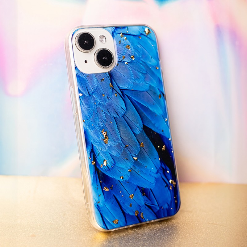 Θήκη TPU Gold Glam Samsung Galaxay A05s SM-A057 Blue