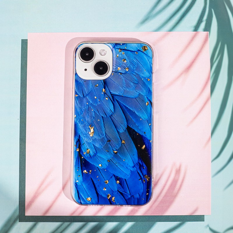 Θήκη TPU Gold Glam Samsung Galaxay A05s SM-A057 Blue
