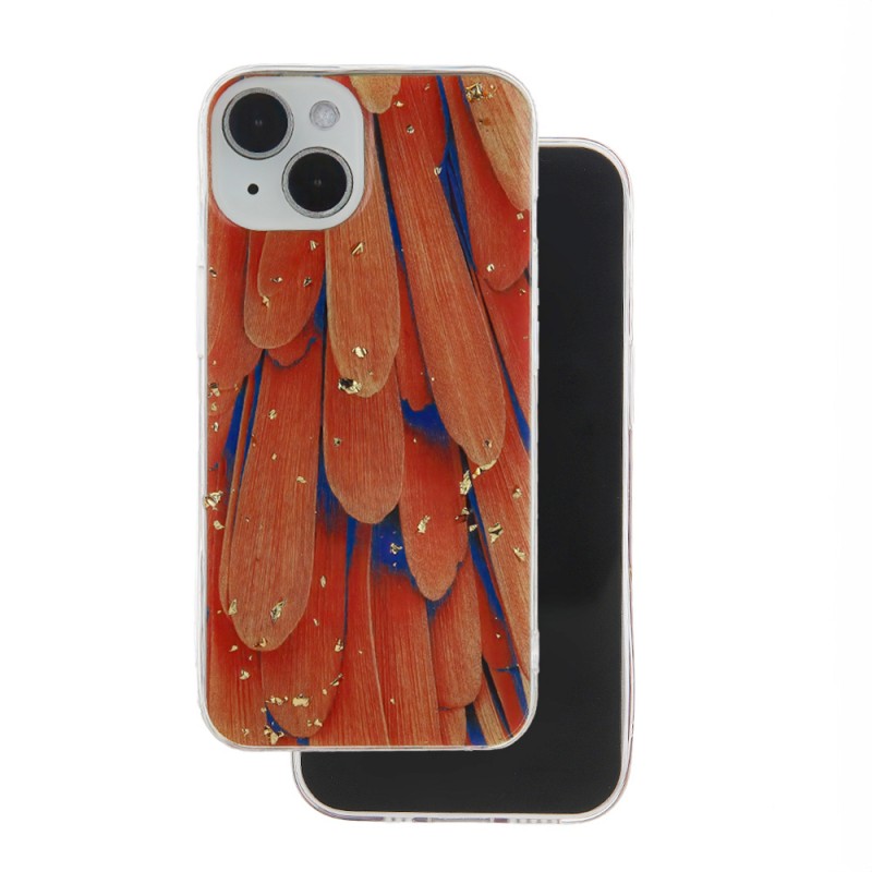 Θήκη TPU Gold Glam Xiaomi Redmi 13C 4G / 13C 5G Orange Θήκη TPU Gold Glam Xiaomi Redmi 13C 4G / 13C 5G Orange