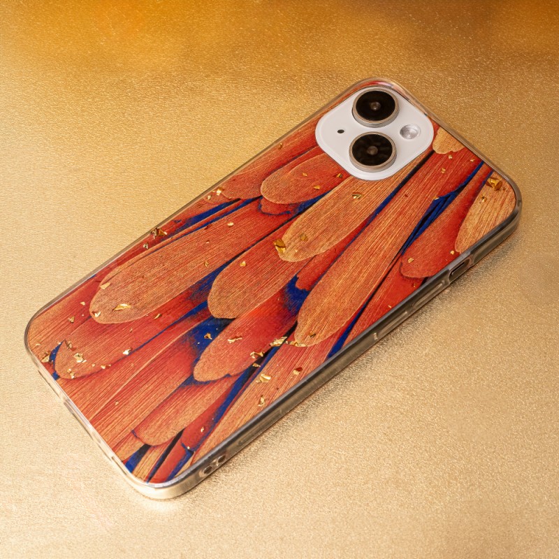 Θήκη TPU Gold Glam Xiaomi Redmi 13C 4G / 13C 5G Orange Θήκη TPU Gold Glam Xiaomi Redmi 13C 4G / 13C 5G Orange
