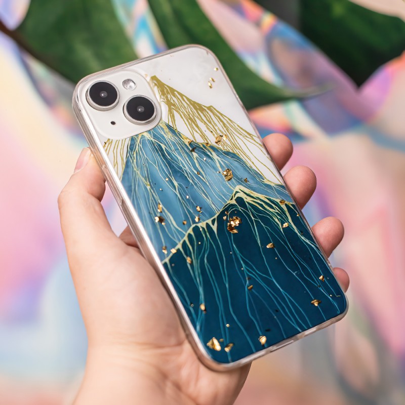 Θήκη TPU Gold Glam Xiaomi Redmi 13C 4G / 13C 5G Mountain Θήκη TPU Gold Glam Xiaomi Redmi 13C 4G / 13C 5G Mountain