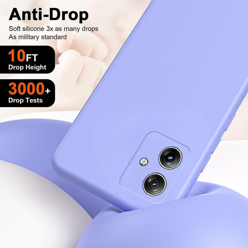 Θήκη Silicone Motorola Moto G54 Lilac