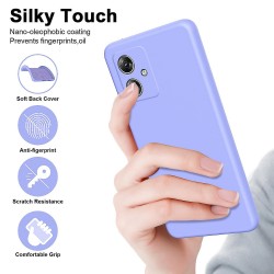 Θήκη Silicone Motorola Moto G54 Lilac