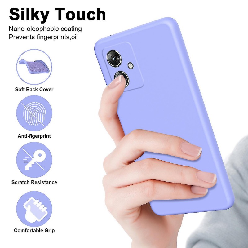 Θήκη Silicone Motorola Moto G54 Lilac