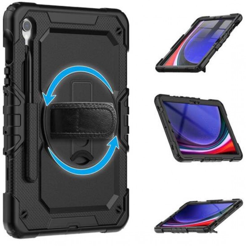 Θήκη Solid360 Galaxy Tab A9+ Plus 11" X210 / X215 / X216 with Pen Slot Black