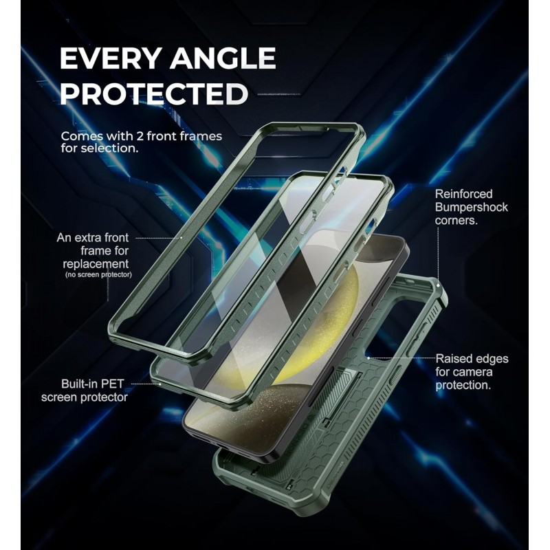 Θήκη Dexnor Armor Case Samsung Galaxy S24 Ultra 5G S928 Green Θήκη Dexnor Armor Case Samsung Galaxy S24 Ultra 5G S928 Green