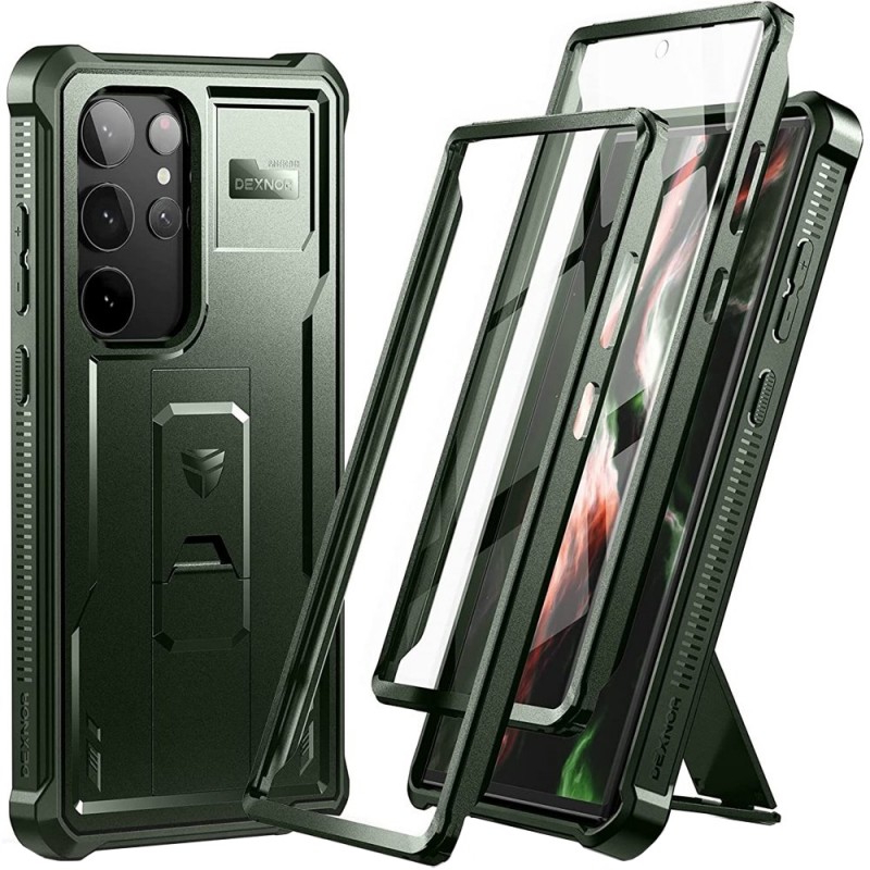 Θήκη Dexnor Armor Case Samsung Galaxy S23 Ultra 5G S918 Green Θήκη Dexnor Armor Case Samsung Galaxy S23 Ultra 5G S918 Green