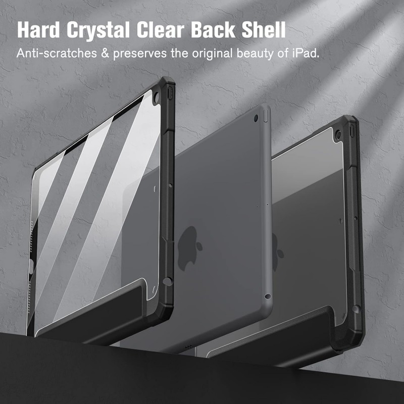 Θήκη SC Pen Clear Hybrid  Apple iPad 10.2"(19/20/21) Black