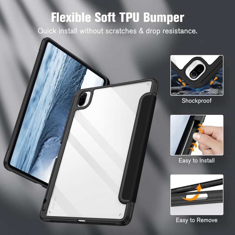 Θήκη SC Pen Clear Hybrid  Xiaomi Redmi Pad SE 11.0" Black