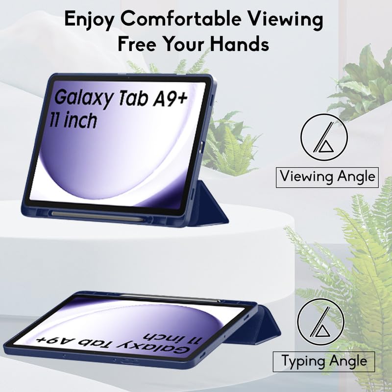 Θήκη SC Pen Clear Hybrid Samsung Galaxy Tab A9+ Plus 11.0 X210 / X215 / X216 Blue