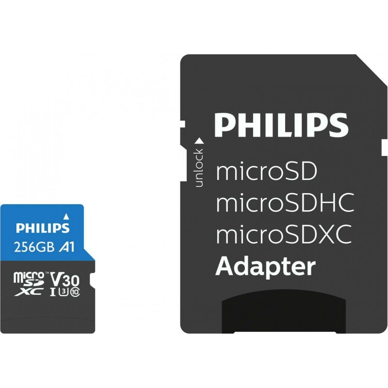 Κάρτα μνήμης Philips Ultra Pro microSDXC 512GB Class 10 U3 V30 UHS-I with USB Reader