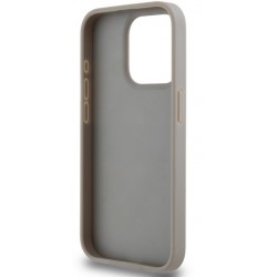 Θήκη DKNY PU Leather Repeat Pattern Tonal Stripe Case Apple iPhone 13 Pro Max (6.7") Beige