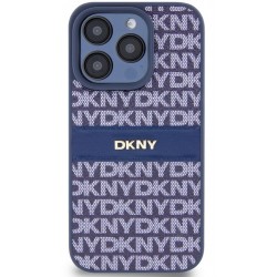 Θήκη DKNY PC/TPU Repeat Pattern Tonal Stripe Magsafe Case Apple iPhone 14 (6.1") Blue