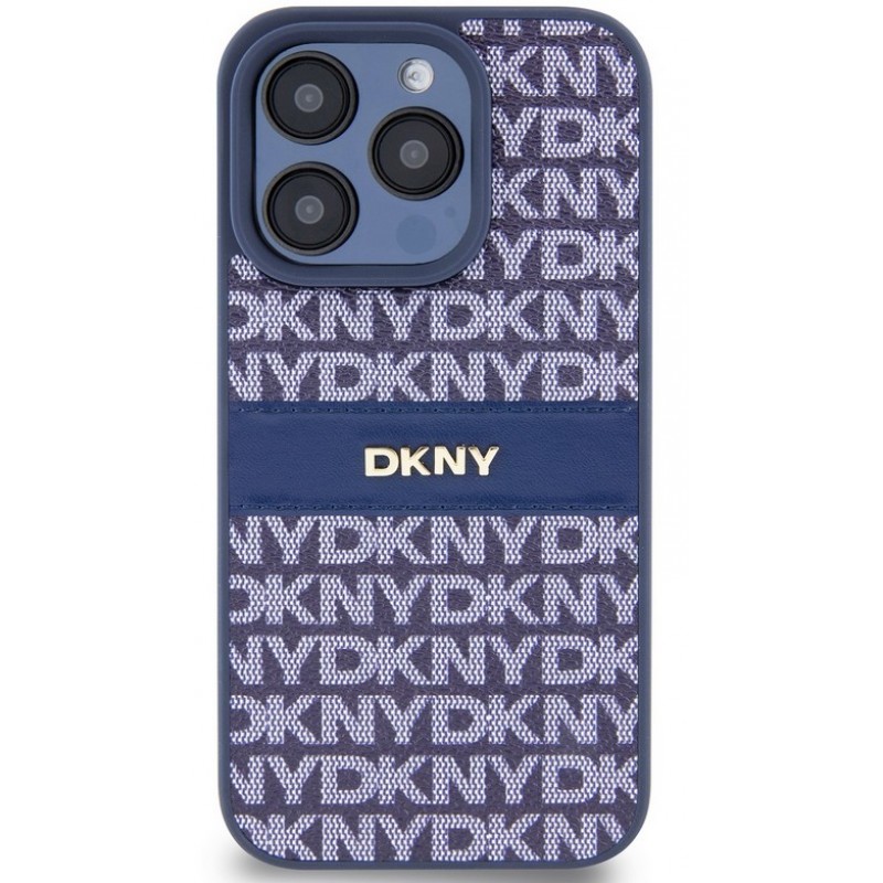 Θήκη DKNY PC/TPU Repeat Pattern Tonal Stripe Magsafe Case Apple iPhone 14 (6.1") Blue