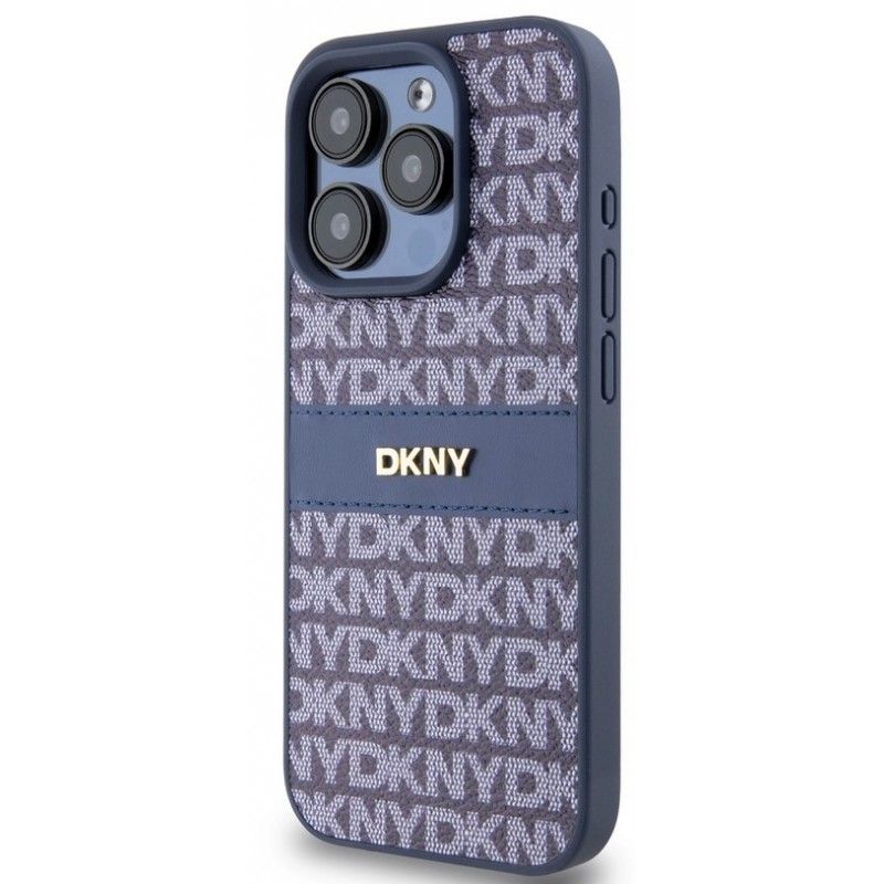 Θήκη DKNY PC/TPU Repeat Pattern Tonal Stripe Magsafe Case Apple iPhone 14 (6.1") Blue