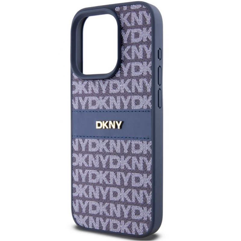 Θήκη DKNY PC/TPU Repeat Pattern Tonal Stripe Magsafe Case Apple iPhone 14 (6.1") Blue