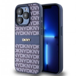 Θήκη DKNY PC/TPU Repeat Pattern Tonal Stripe Magsafe Case Apple iPhone 14 (6.1") Blue
