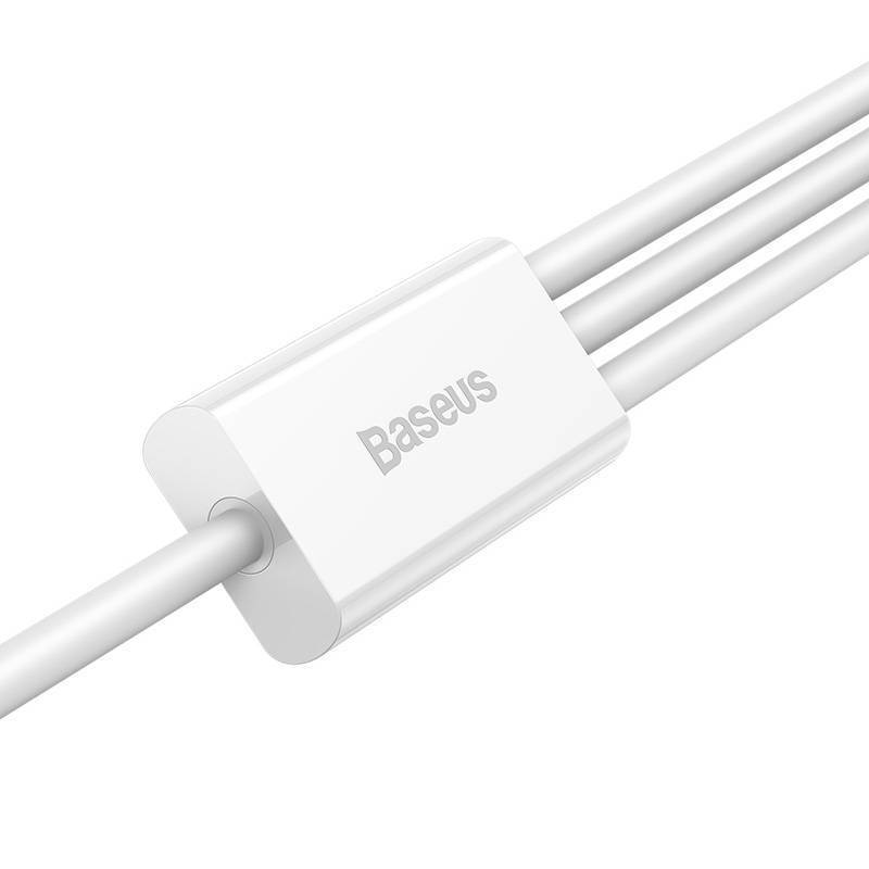Καλώδιο Baseus Regular USB to Lightning / Type-C / micro USB Cable 3.5A 0.5m White