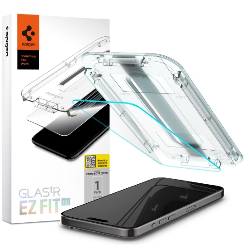Γυαλί Προστασίας Spigen GLAS.TR EZ FIT Apple iPhone 15 (6.1") / 16 (6.1") Tempered Glass (AGL06907) Γυαλί Προστασίας Spigen GLAS.TR EZ FIT Apple iPhone 15 (6.1") / 16 (6.1") Tempered Glass (AGL06907)