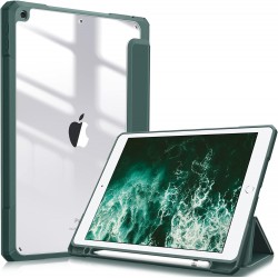Θήκη SC Pen Clear Hybrid Apple iPad 10.2"(19/20/21) Dark Green
