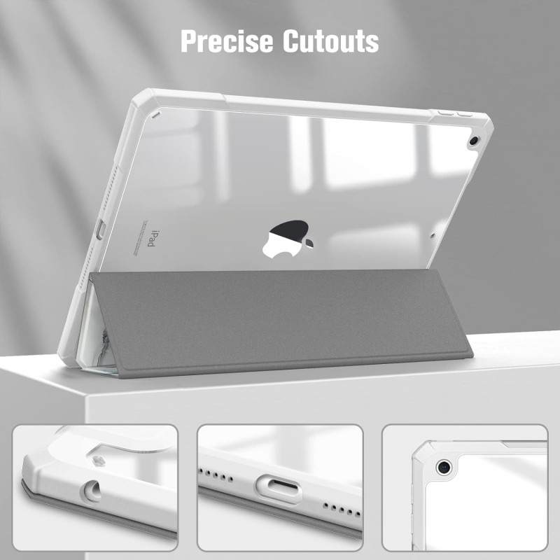 Θήκη SC Pen Clear Hybrid Apple iPad 10.2"(19/20/21) White Marble