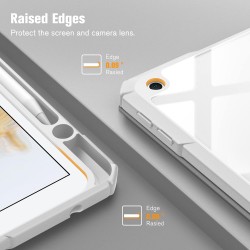 Θήκη SC Pen Clear Hybrid Apple iPad 10.2"(19/20/21) White Marble