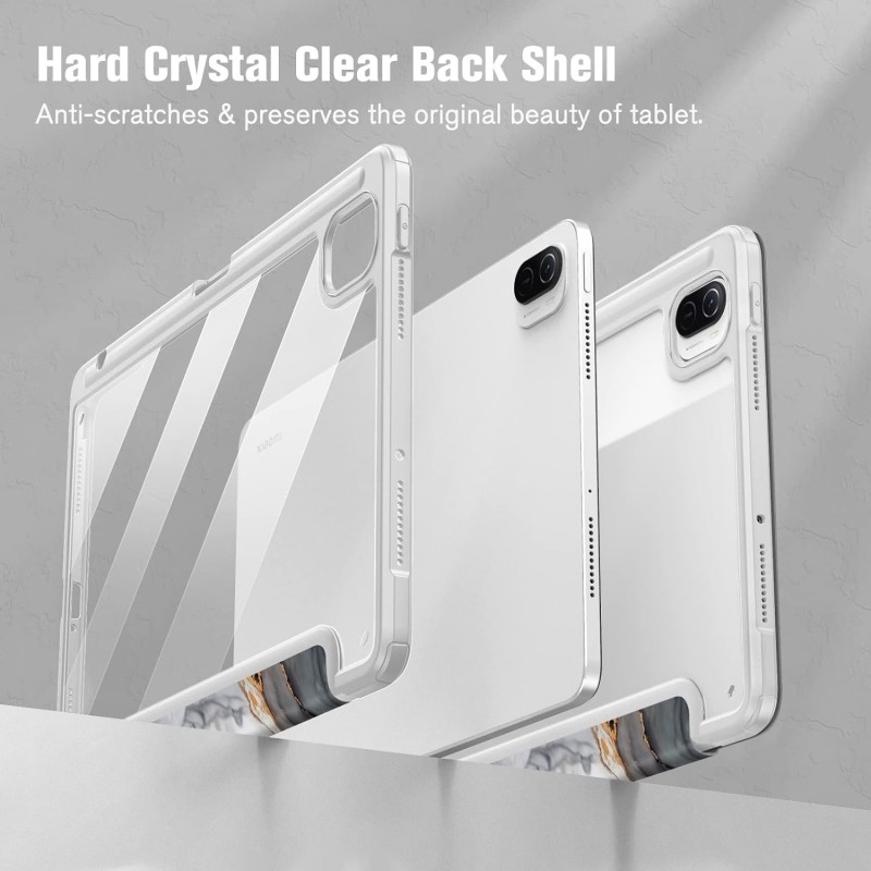 Θήκη SC Pen Clear Hybrid Xiaomi Redmi Pad SE 11" White Marble
