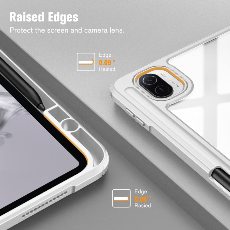 Θήκη SC Pen Clear Hybrid Xiaomi Redmi Pad SE 11" White Marble
