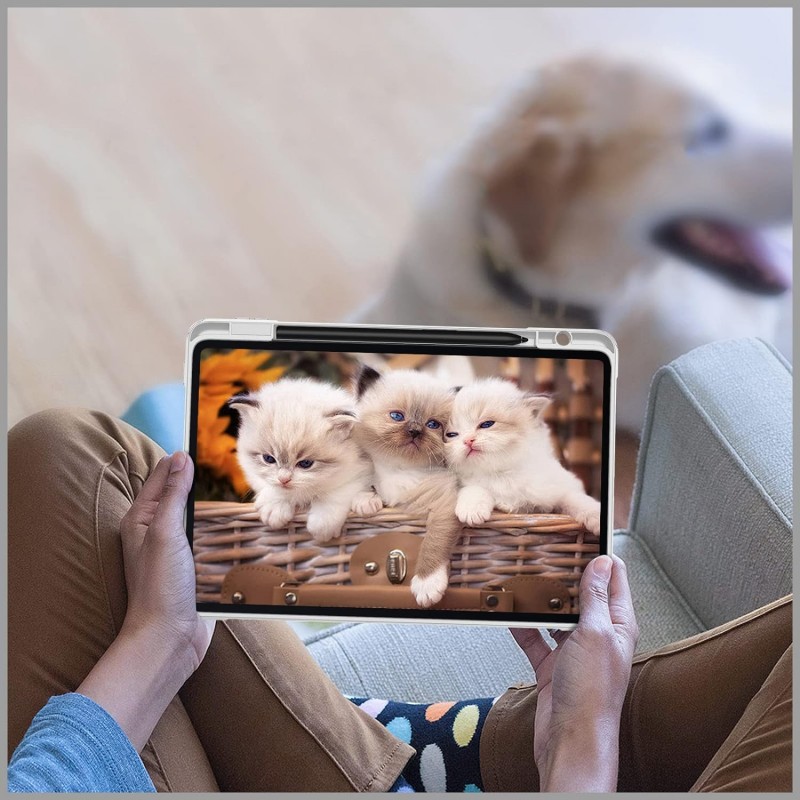 Θήκη SC Pen Clear Hybrid Xiaomi Redmi Pad SE 11" White Marble