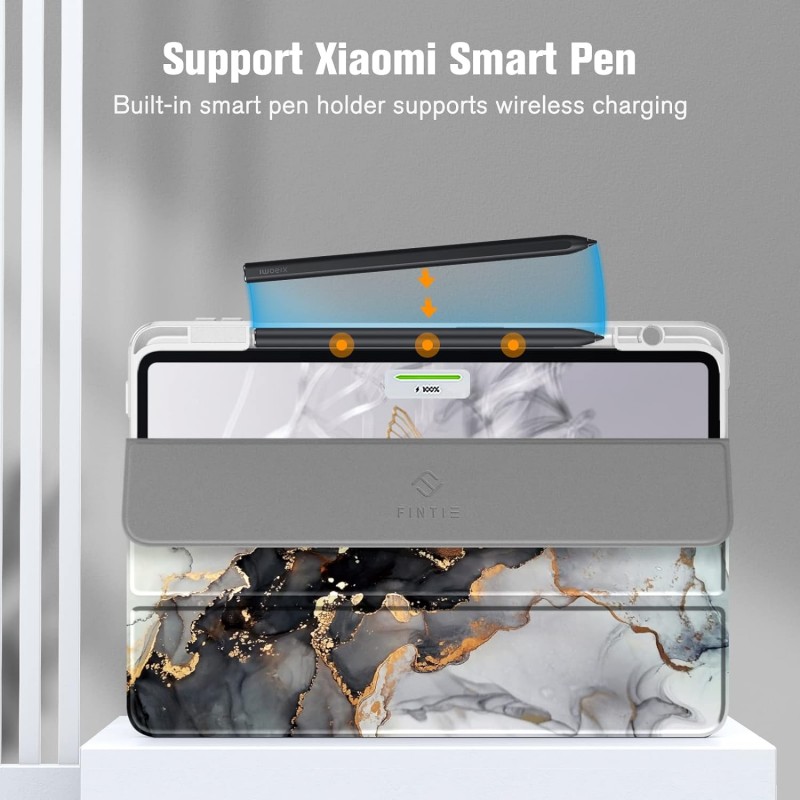 Θήκη SC Pen Clear Hybrid Xiaomi Redmi Pad SE 11" White Marble