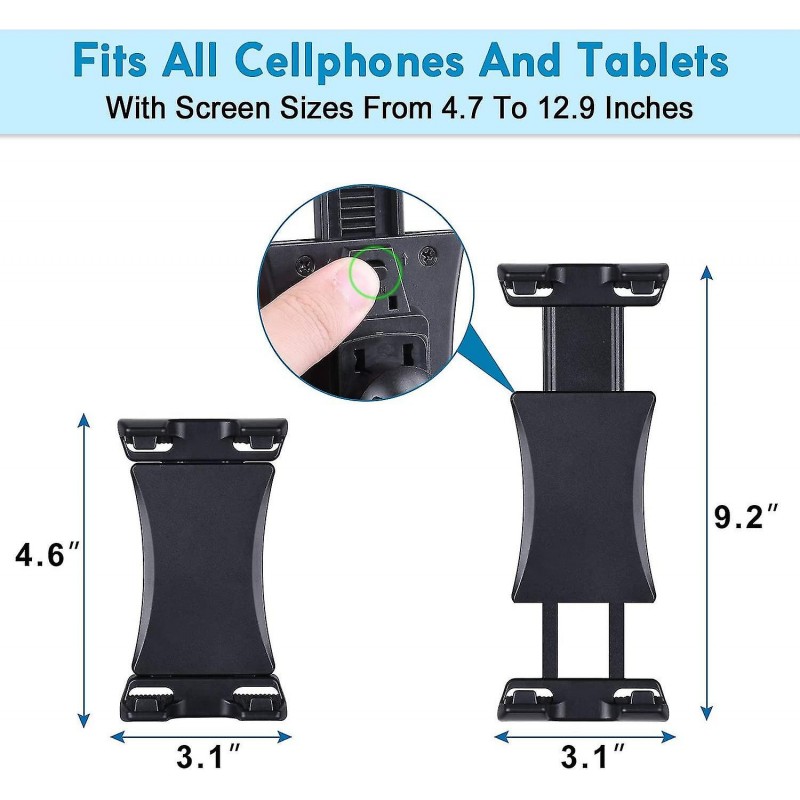 Βάση Handlebar Home Trainer (Exercise) Tablet Bracket Black Βάση Handlebar Home Trainer (Exercise) Tablet Bracket Black