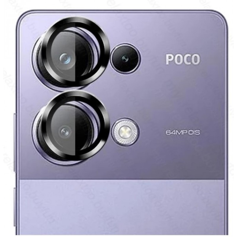 Προστατευτικό Κάμερας  Eagle Eye Camera Lens with Metal Ring  and Positioning Plate Xiaomi Poco M6 Pro Black