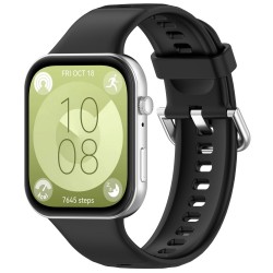 Ανταλλακτικό λουράκι QuickFit Huawei Watch Fit 3 / 4 / 4 Pro Smoothband Black