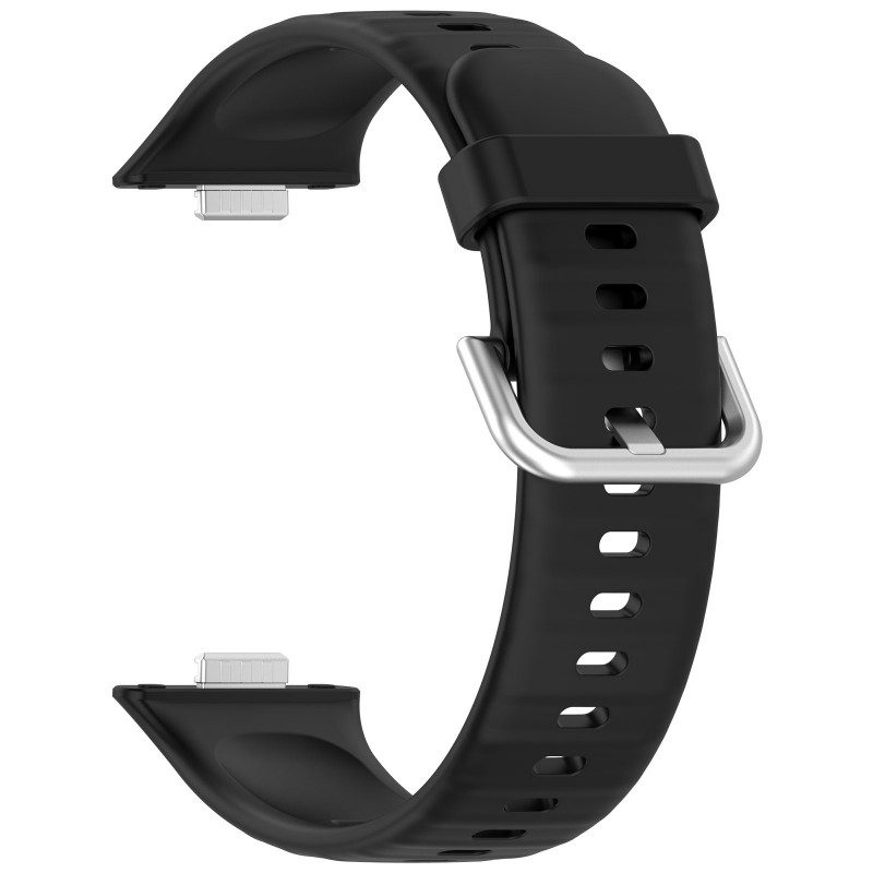 Ανταλλακτικό λουράκι QuickFit Huawei Watch Fit 3 / 4 / 4 Pro Smoothband Black