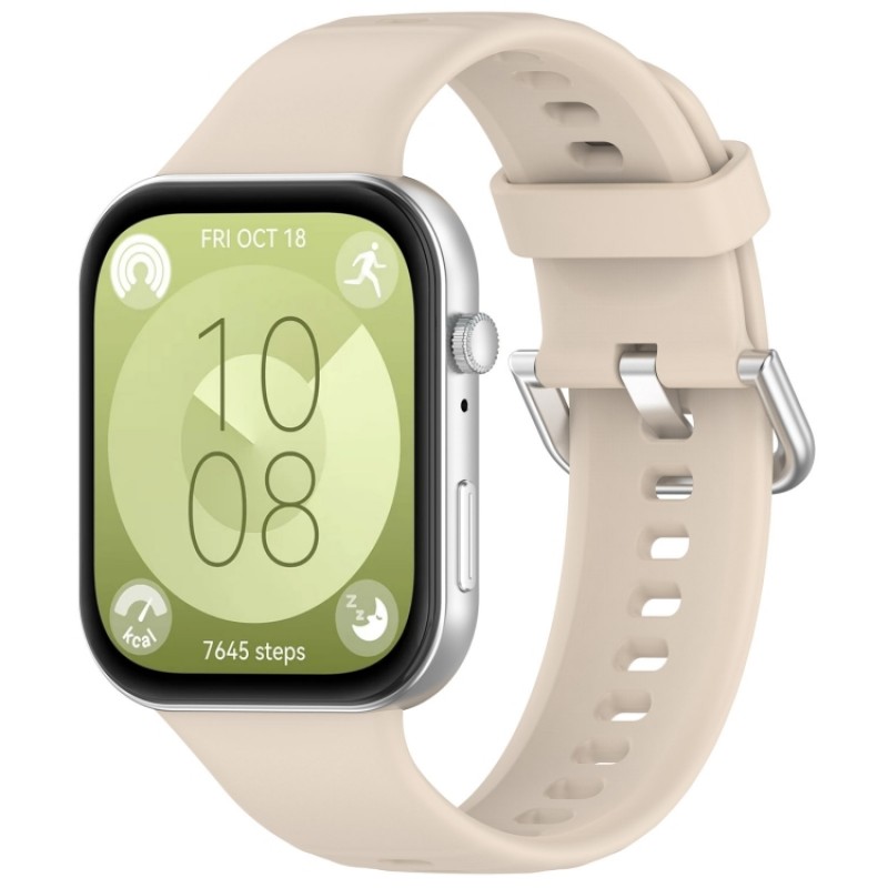 Ανταλλακτικό λουράκι QuickFit Huawei Watch Fit 3 Smoothband Beige Ανταλλακτικό λουράκι QuickFit Huawei Watch Fit 3 Smoothband Beige