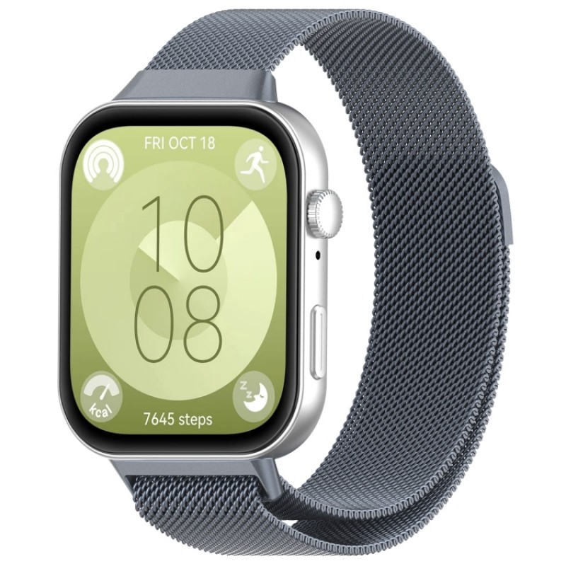 Ανταλλακτικό λουράκι QuickFit Huawei Watch Fit 3 Milanese Band Grey
