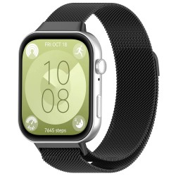 Ανταλλακτικό λουράκι QuickFit Huawei Watch Fit 3 Milanese Band Black Ανταλλακτικό λουράκι QuickFit Huawei Watch Fit 3 Milanese Band Black