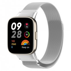 Ανταλλακτικό λουράκι Xiaomi Redmi Watch 3 Milanese Silver