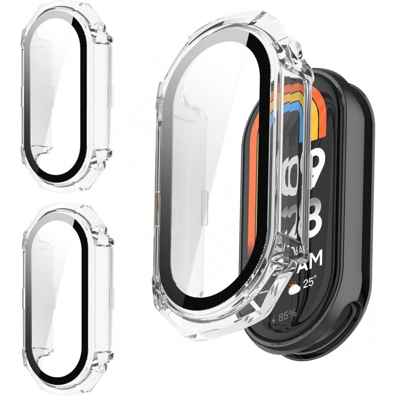 Θήκη PC Full Glass Screen Protector Xiaomi Smartband 8 Clear