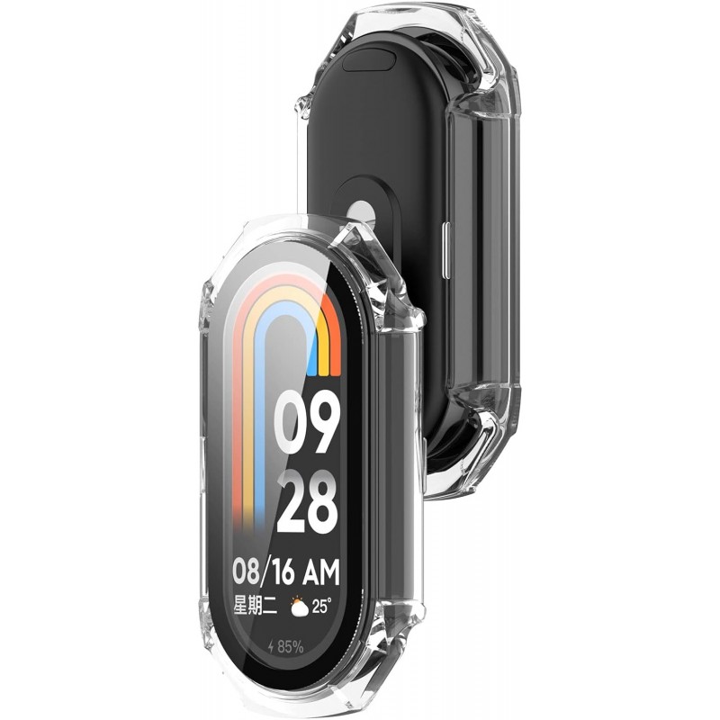 Θήκη PC Full Glass Screen Protector Xiaomi Smartband 8 Clear
