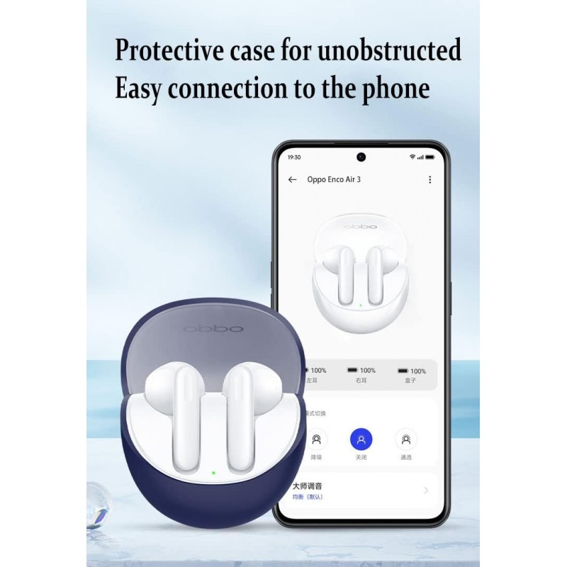 Θήκη Oppo Enco Air 3 Silicone Skin Sky Blue Θήκη Oppo Enco Air 3 Silicone Skin Sky Blue