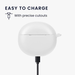 Θήκη Realme Buds Air 3 Silicone Skin White